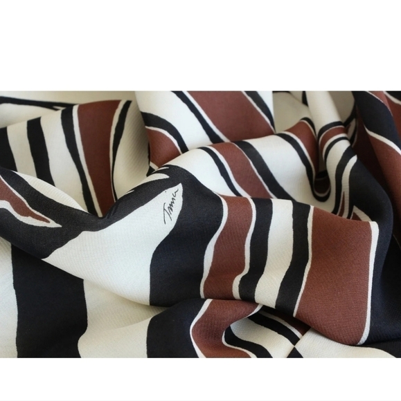 Trina Turk Bonita Silk Print Dress Brown Size 0 MSRP$328 - Picture 7 of 16